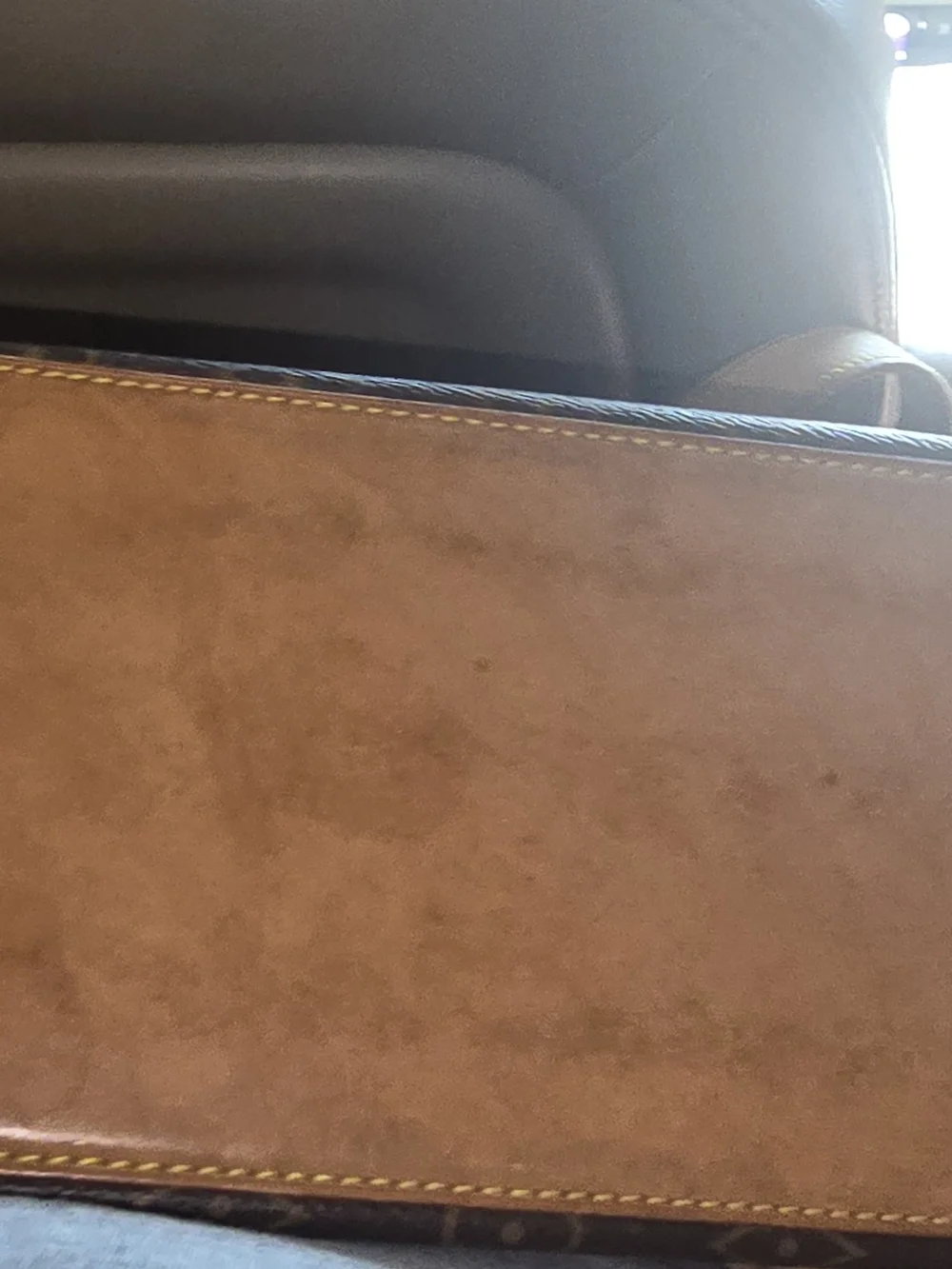 Louis Vuitton Monogram Duffel Bag in Dark Brown with Tan Trim